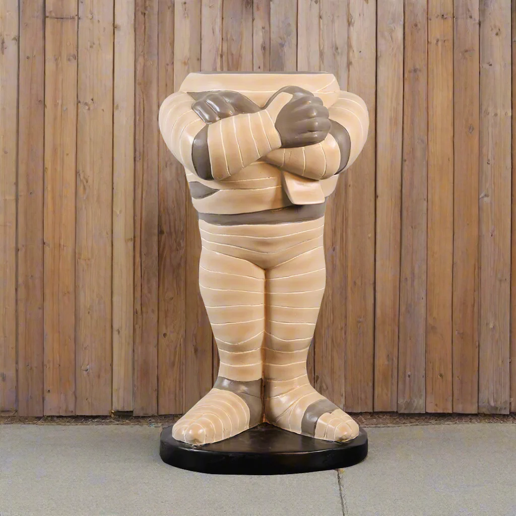 Large Fiberglass Mummy Body Photo Op, 28"