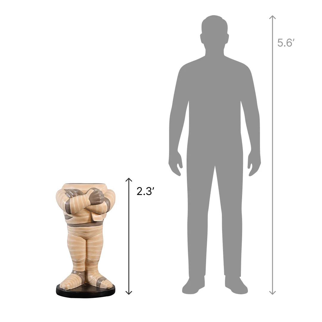 Large Fiberglass Mummy Body Photo Op, 28" - Image 2