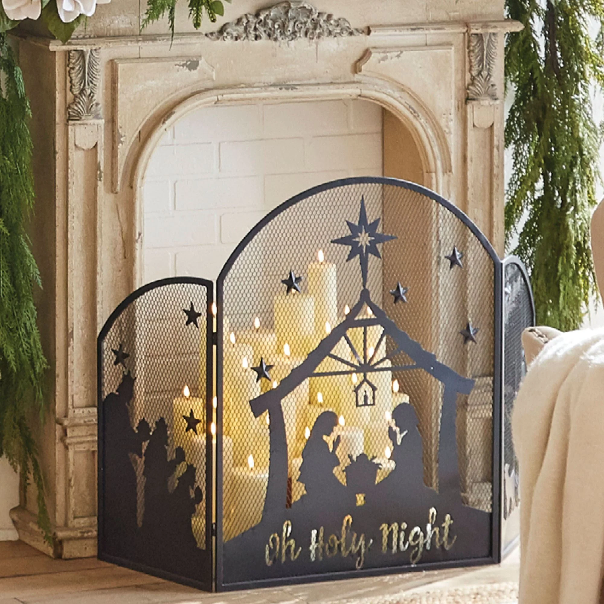 Nativity Fireplace Screen, 48" - Image 2