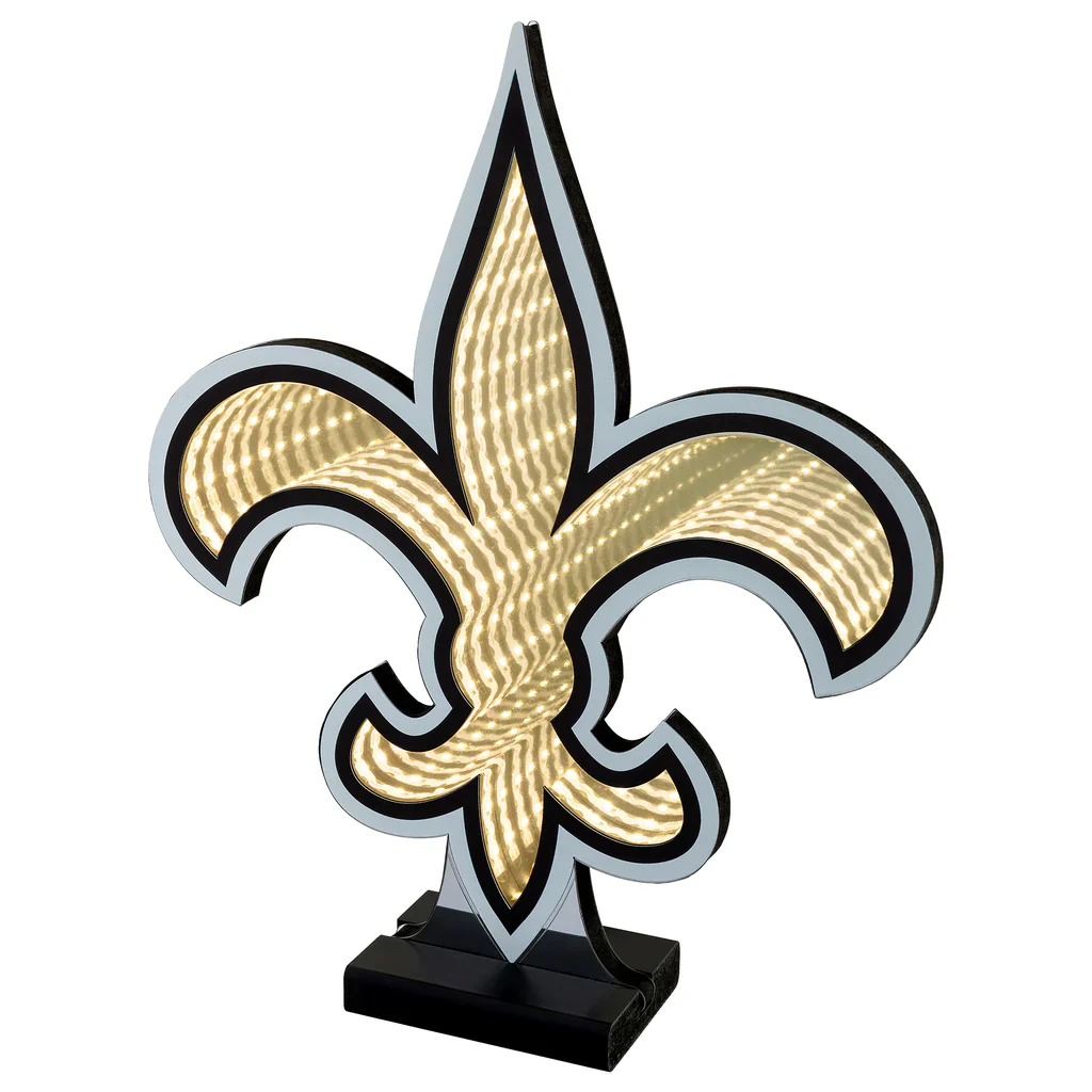 New Orleans Saints LED Infinity Logo Light, Acrylic, w/UL Plug, 13.5" - Image 8