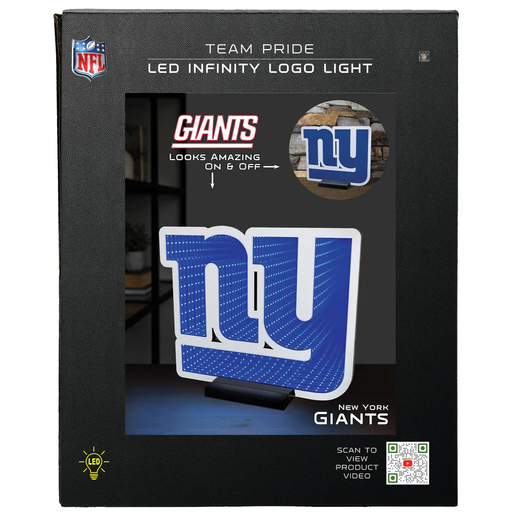 New York Giants LED Infinity Logo Light, Acrylic, w/UL Plug, 11.5" - Image 8