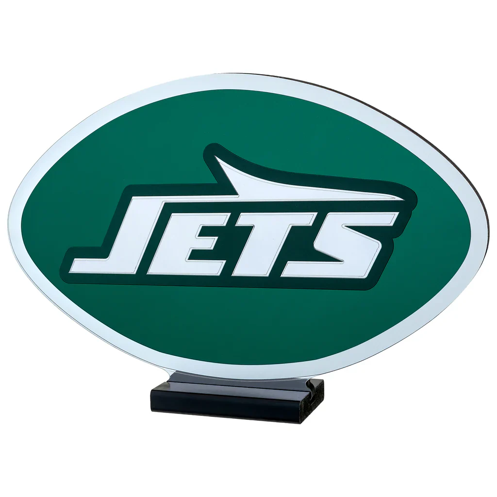 New York Jets LED Infinity Logo Light, Acrylic, w/UL Plug, 10.5" - Image 3