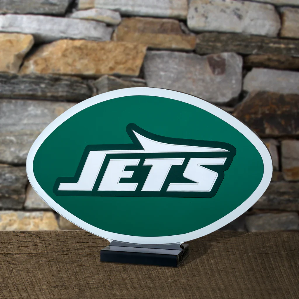 New York Jets LED Infinity Logo Light, Acrylic, w/UL Plug, 10.5" - Image 4