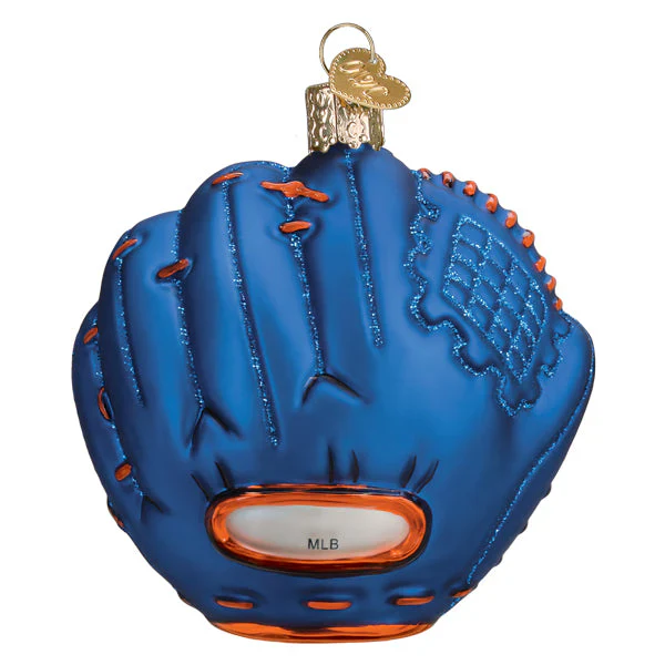 New York Mets Baseball Mitt Ornament, 3.75" - Image 2