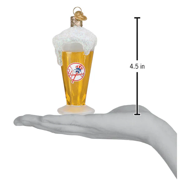 New York Yankees Glass of Beer Ornament - Image 3
