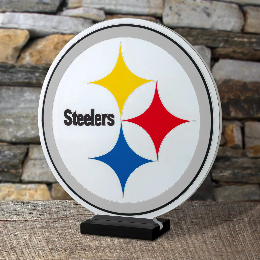 NFL Pittsburgh Steelers LED Infinity Logo Light, Acrylic, w/UL Plug, 13.5" - Image 4