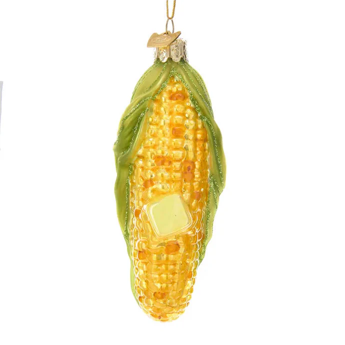 Noble Gemsâ„¢ Corn On The Cob Glass Ornament