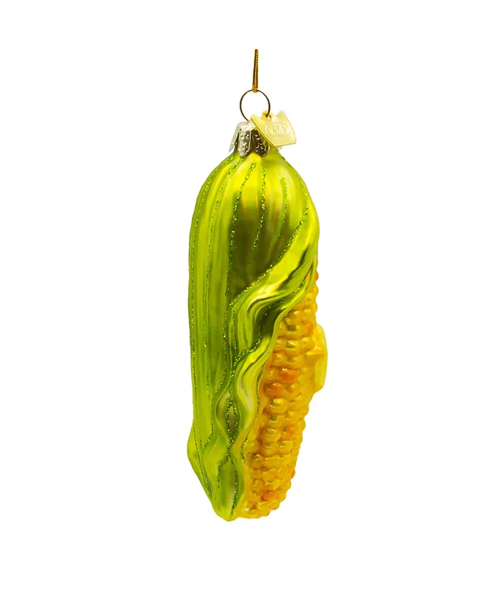 Noble Gemsâ„¢ Corn On The Cob Glass Ornament - Image 3