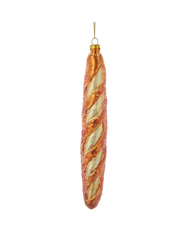 Noble Gemsâ„¢ French Baguette Glass Ornament