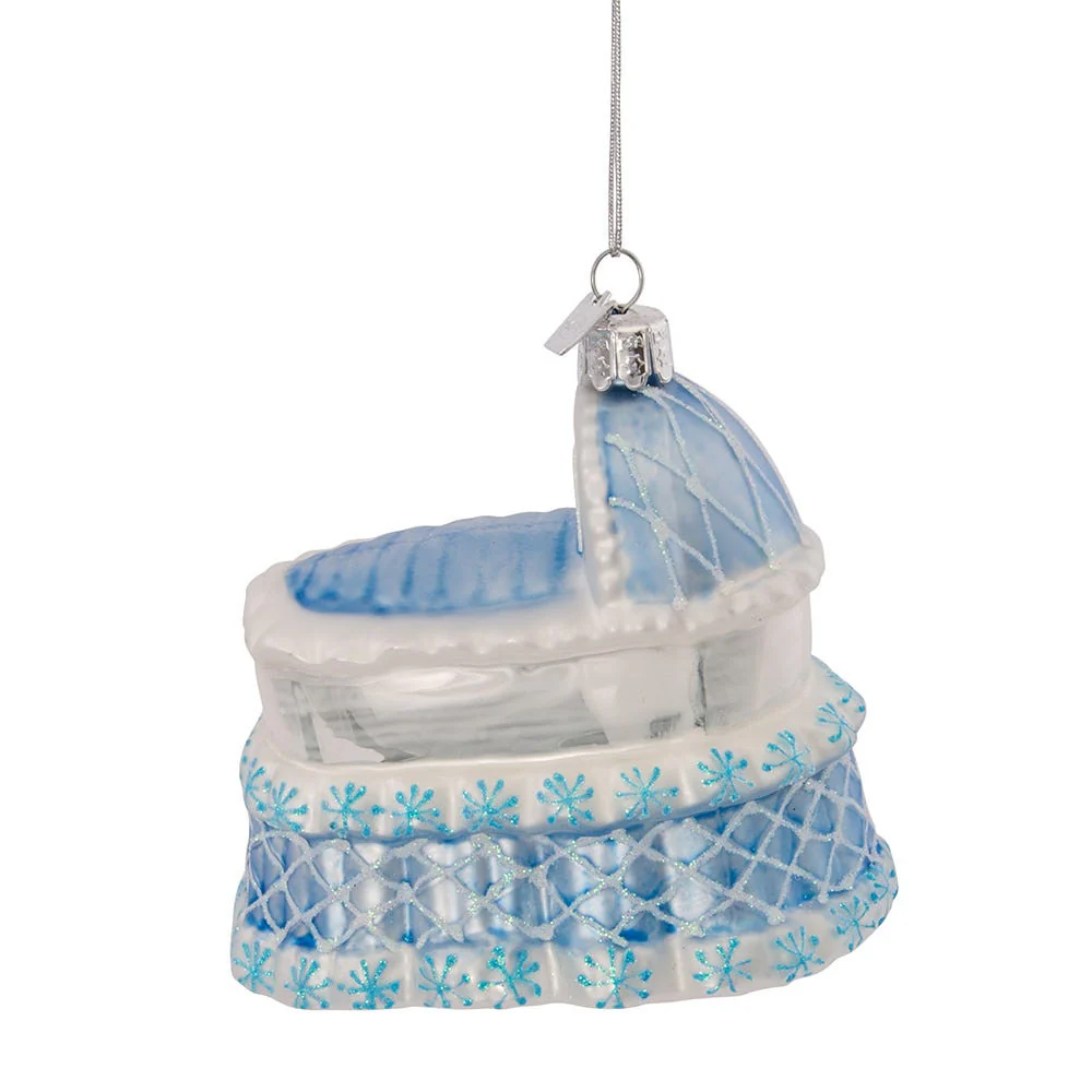 Noble Gems™ Glass Baby Boy Ornaments, 4" (Set of 4) - Image 4