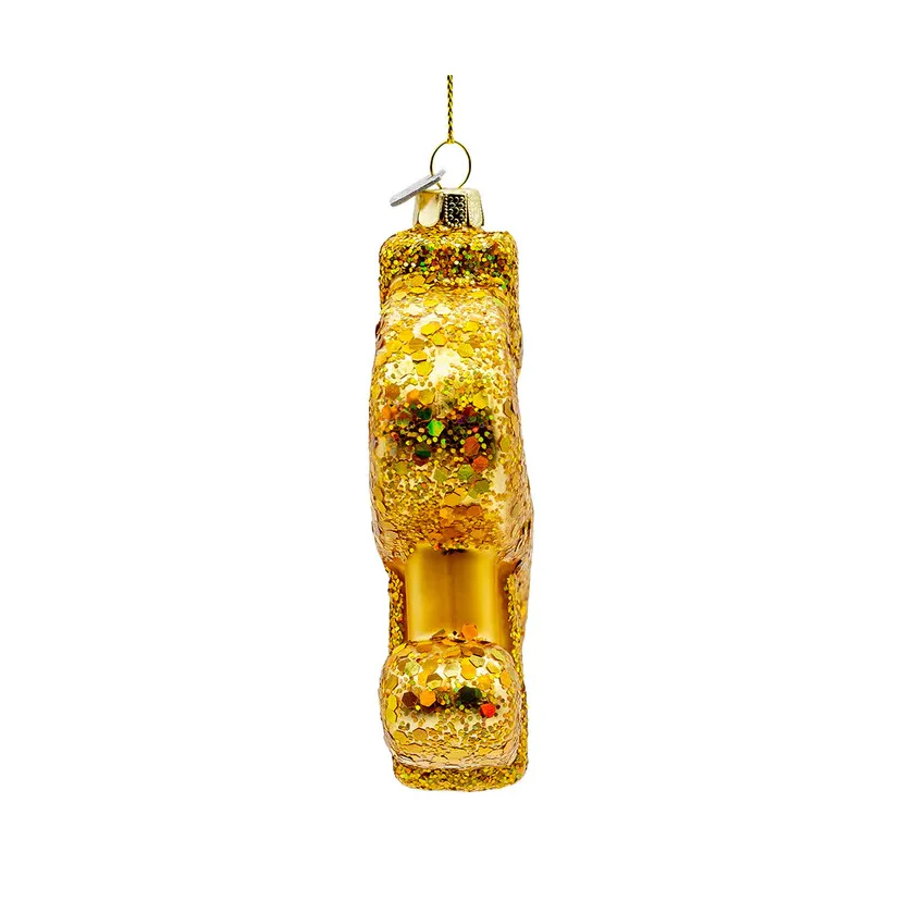 Noble Gems⢠Glass Gold Dollar Sign Ornament, 4.75" - Image 2