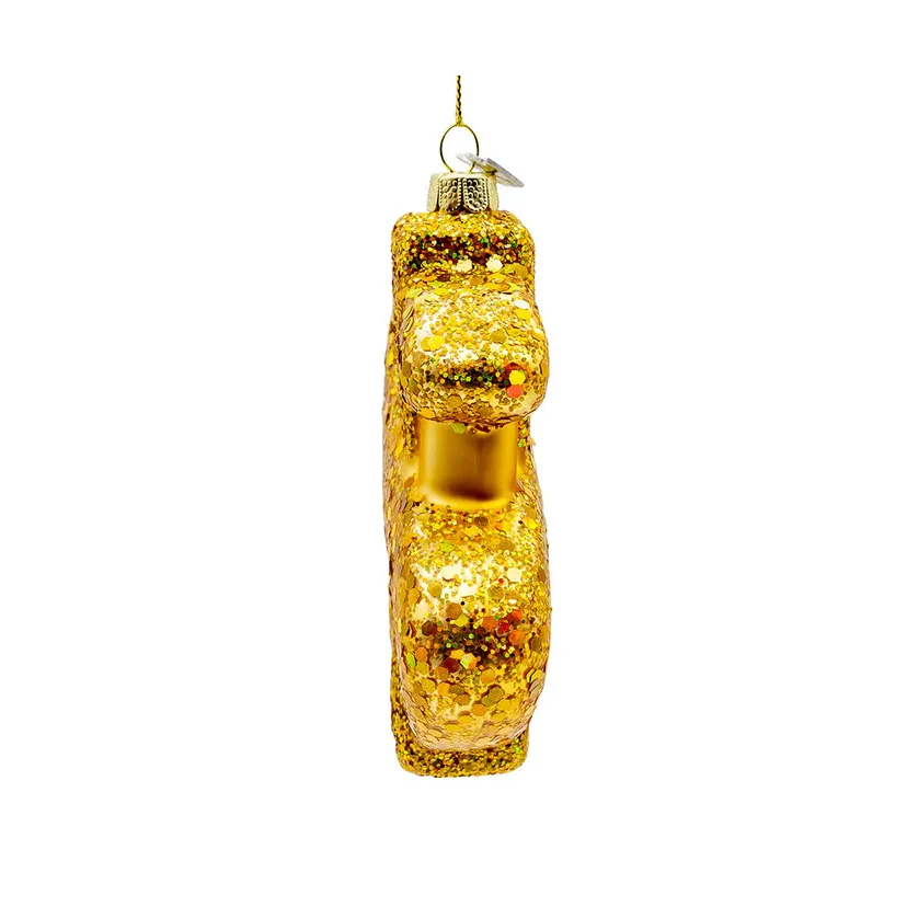 Noble Gems⢠Glass Gold Dollar Sign Ornament, 4.75" - Image 4