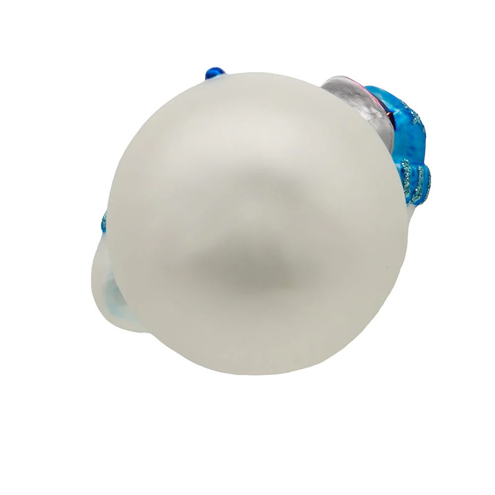 Noble Gemsâ„¢ Glass Hanukkah Snowman Ornament, 4.25" - Image 7