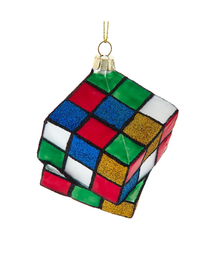 Noble Gems™ Glass Puzzle Cube Ornament