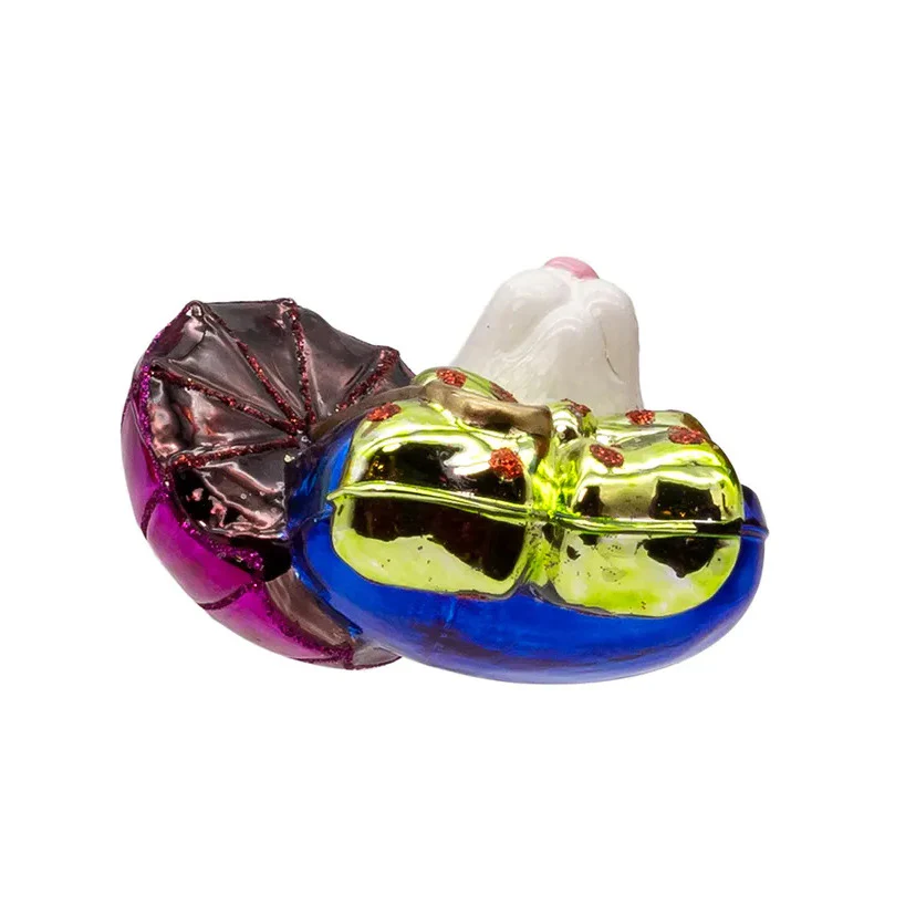 Noble Gems™ Glass White Rabbit Head Ornament, 4.5" - Image 6