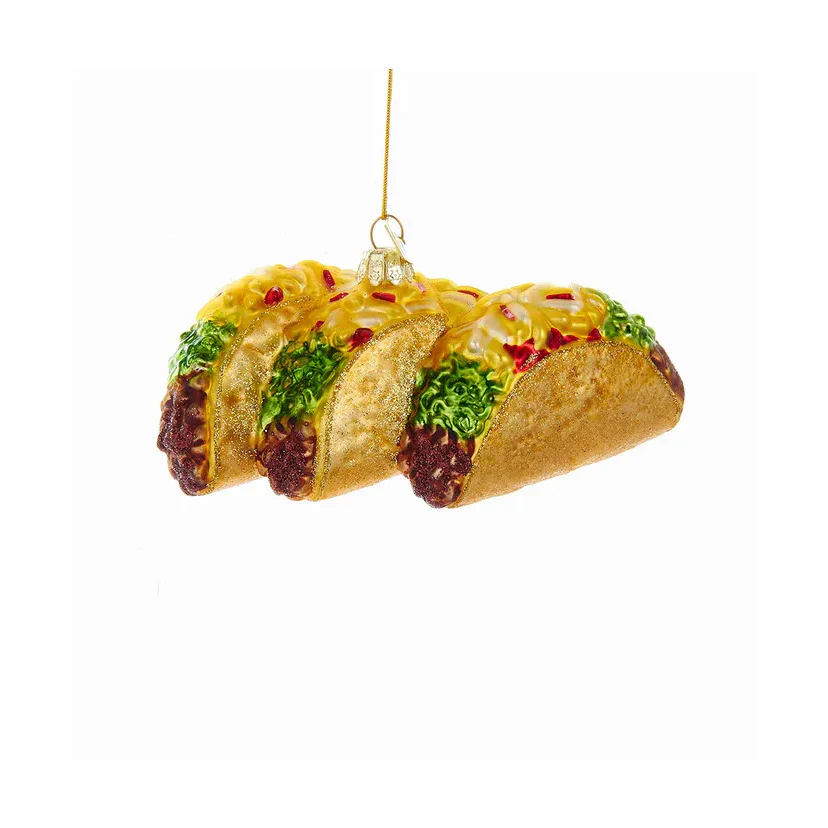 Noble Gems⢠Tacos Glass Ornament, 5.25" - Image 3