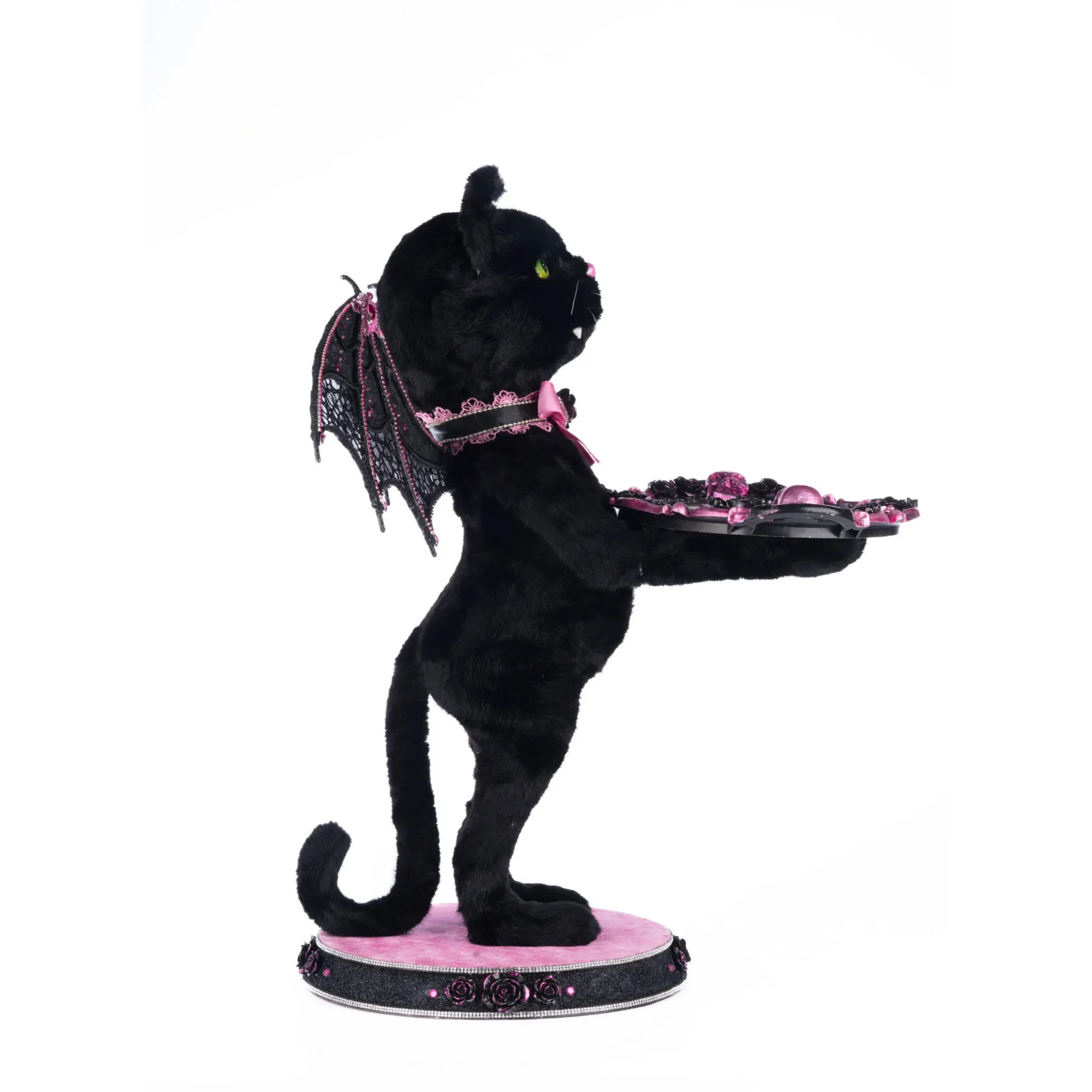 Noir Cat-Bat Server Figurine, 27" - Image 2