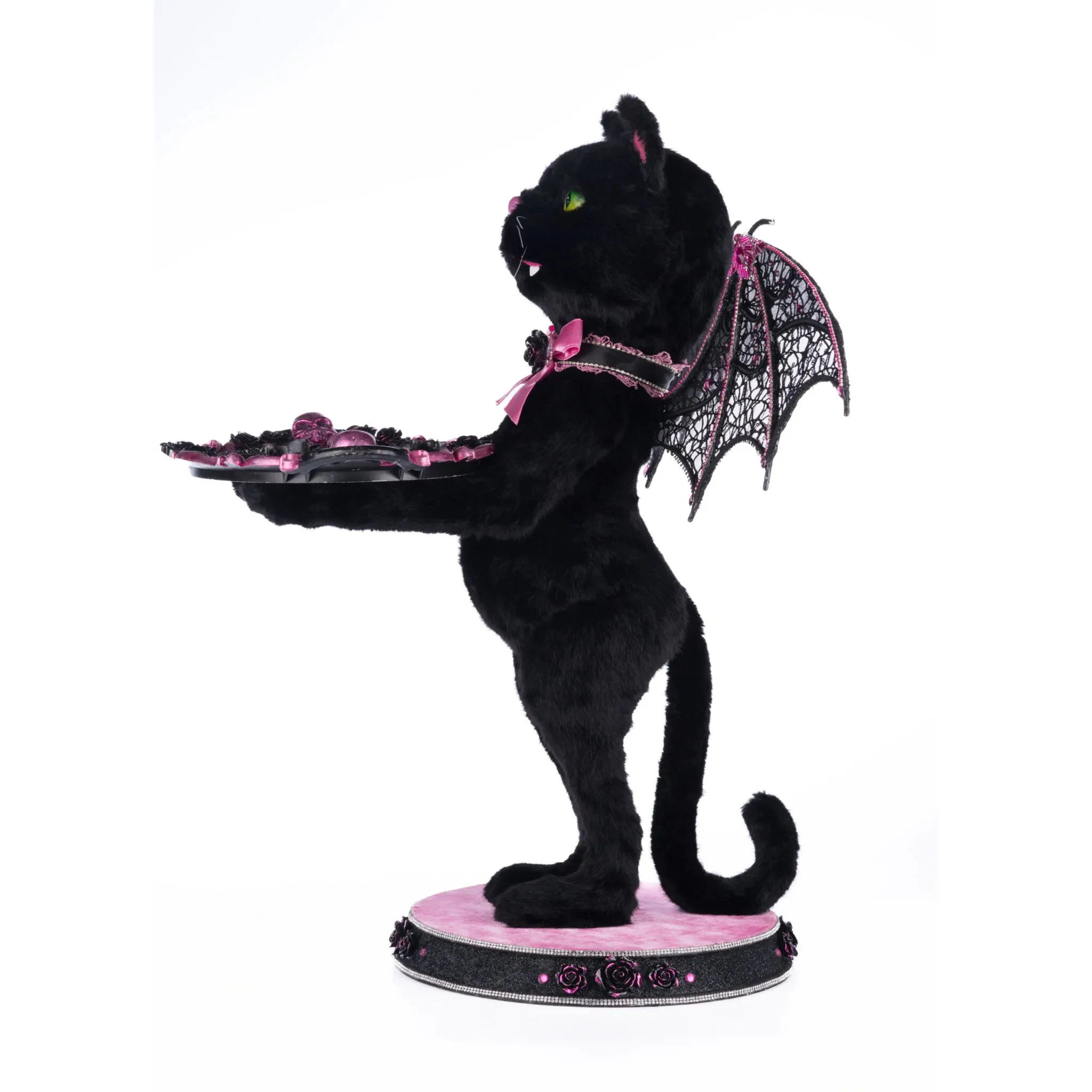Noir Cat-Bat Server Figurine, 27" - Image 4