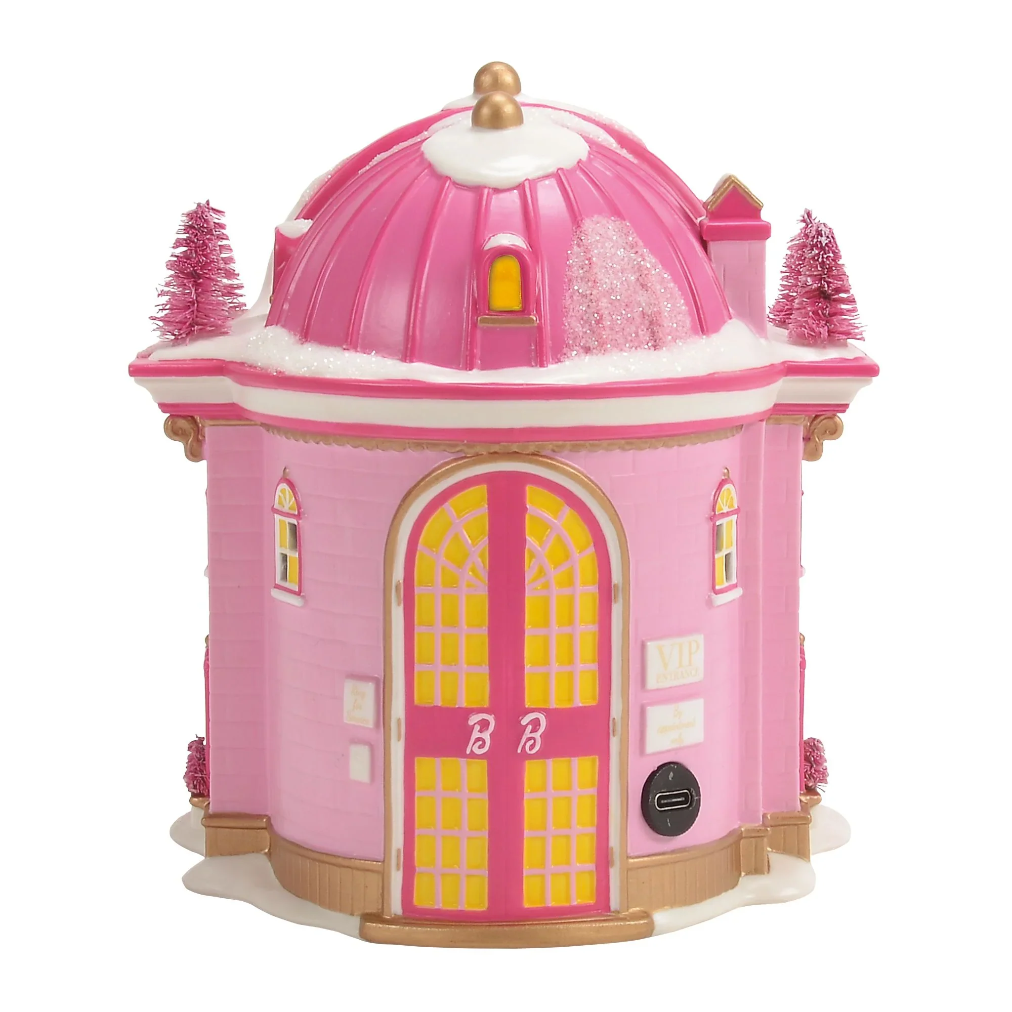 North Pole Series Village - Lighted Barbie Gown Boutique Figurine, 6.4" (Set of 2) - Image 9