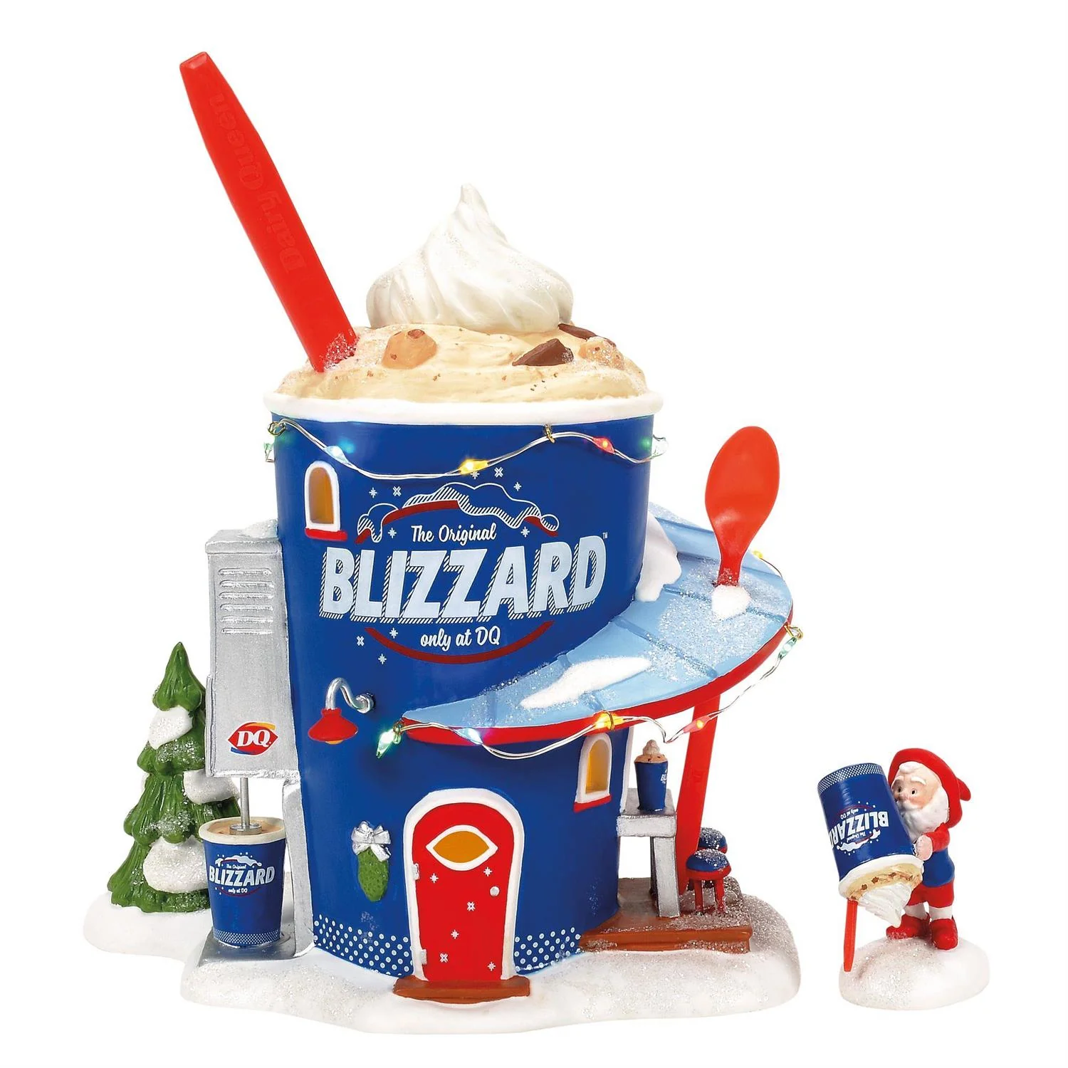 North Pole Series Village - Forecasting a Blizzard Figurine, 8" (Set of 2)