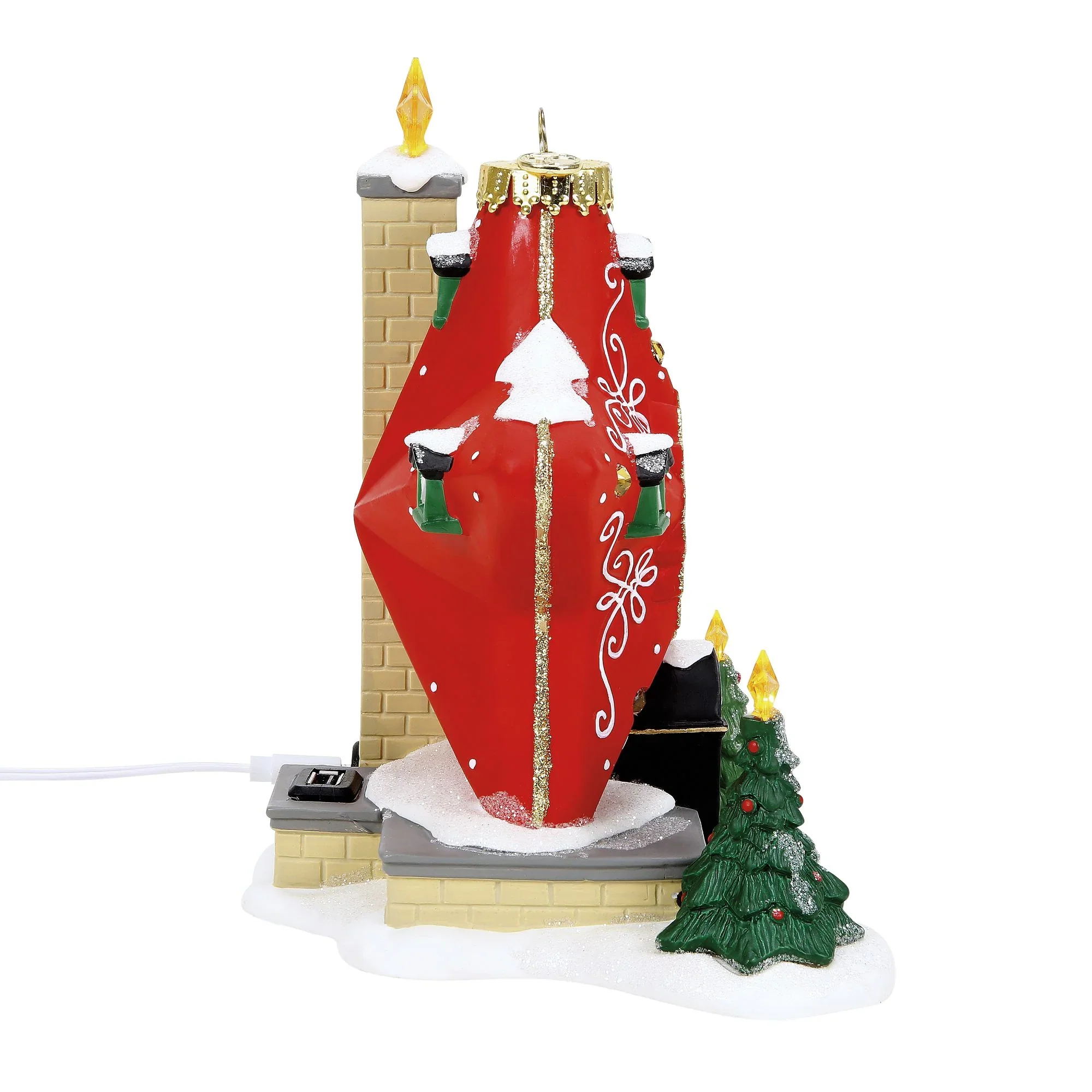 North Pole Series Village - Sparkle Star House Figurine, 7.24" - Image 5