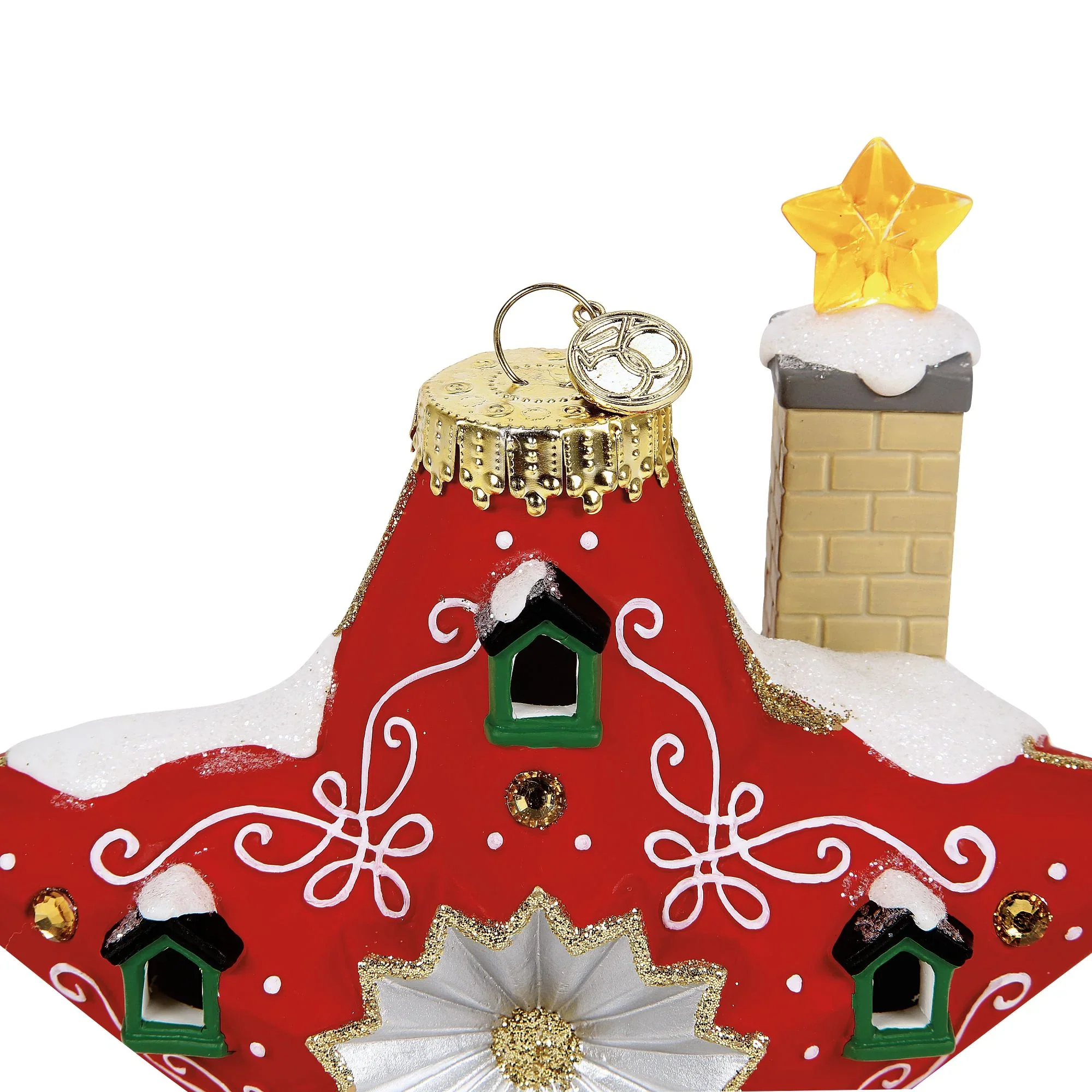 North Pole Series Village - Sparkle Star House Figurine, 7.24" - Image 6