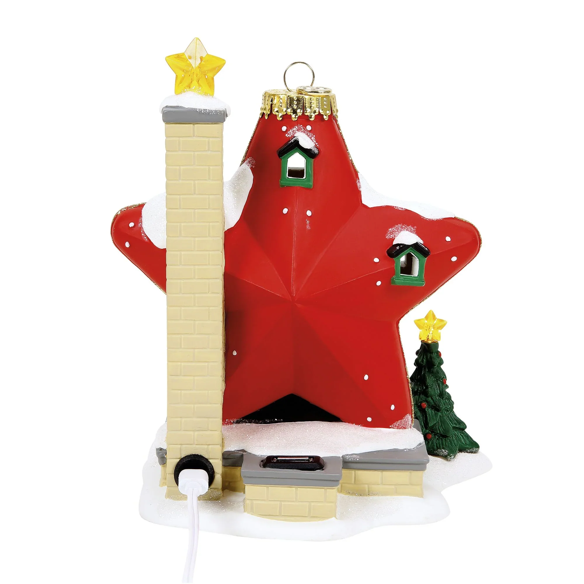 North Pole Series Village - Sparkle Star House Figurine, 7.24" - Image 7