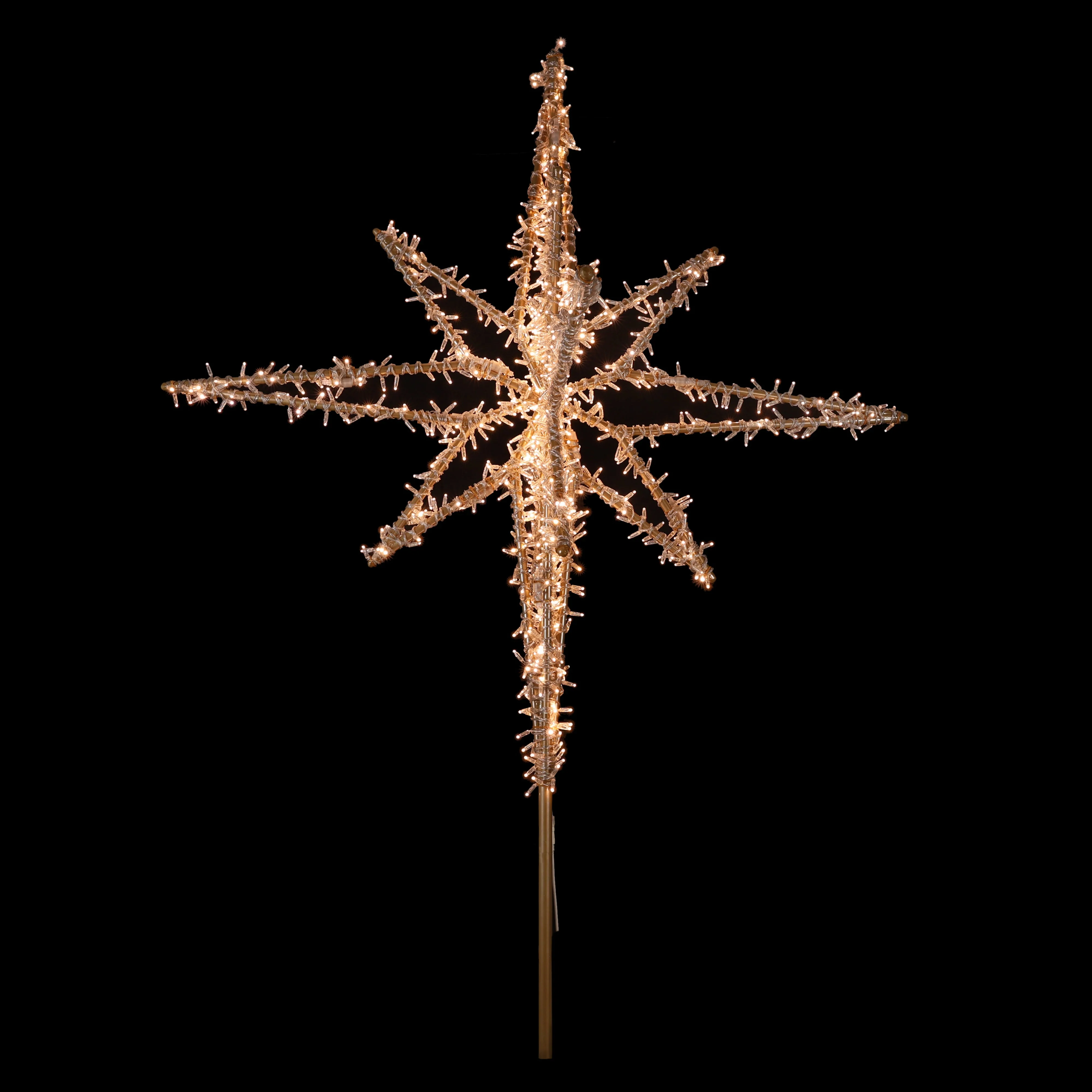 Large Northstar Tree Topper Decoration, LED Lit (Warm White / Cold White), 4ft / 6ft - Image 3