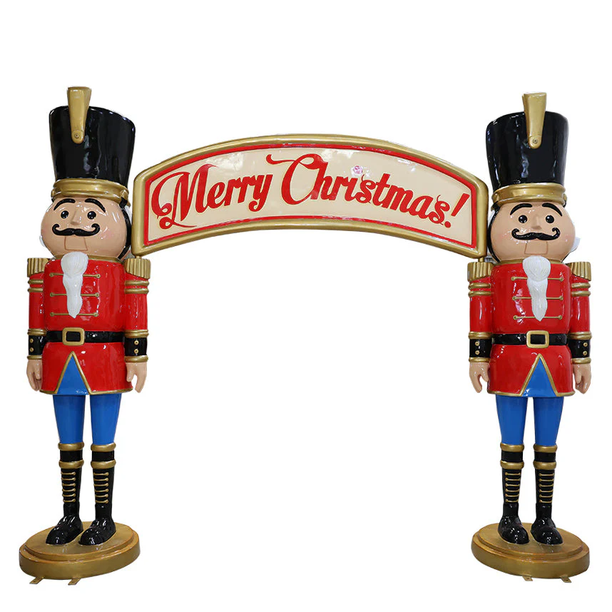 Large Fiberglass Nutcracker Archway Prop, 138" - Image 3