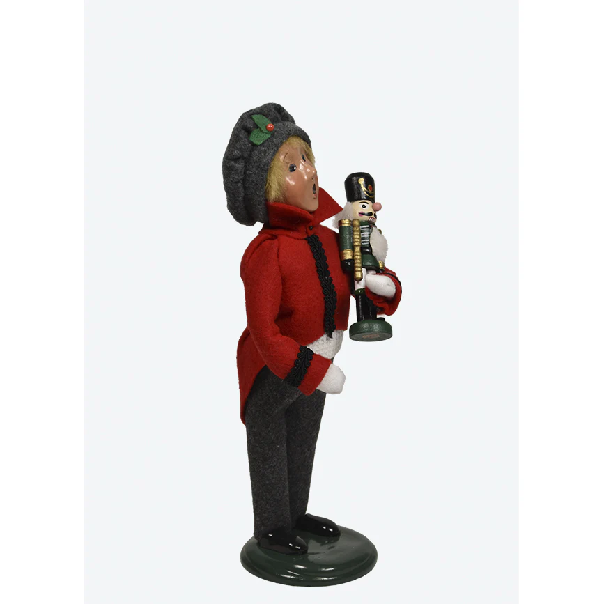 Nutcracker Family Boy Caroler Figurine, 10" - Image 4