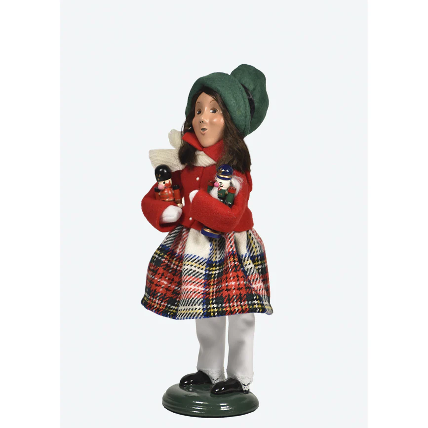 Nutcracker Family Girl Caroler Figurine, 10" - Image 3