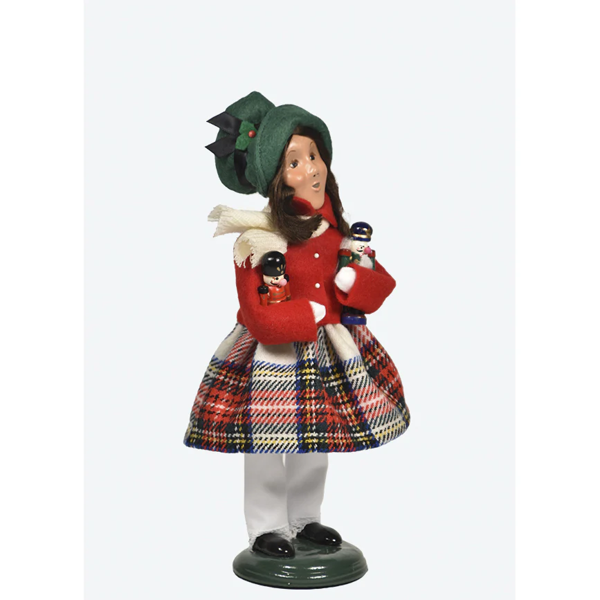 Nutcracker Family Girl Caroler Figurine, 10" - Image 4