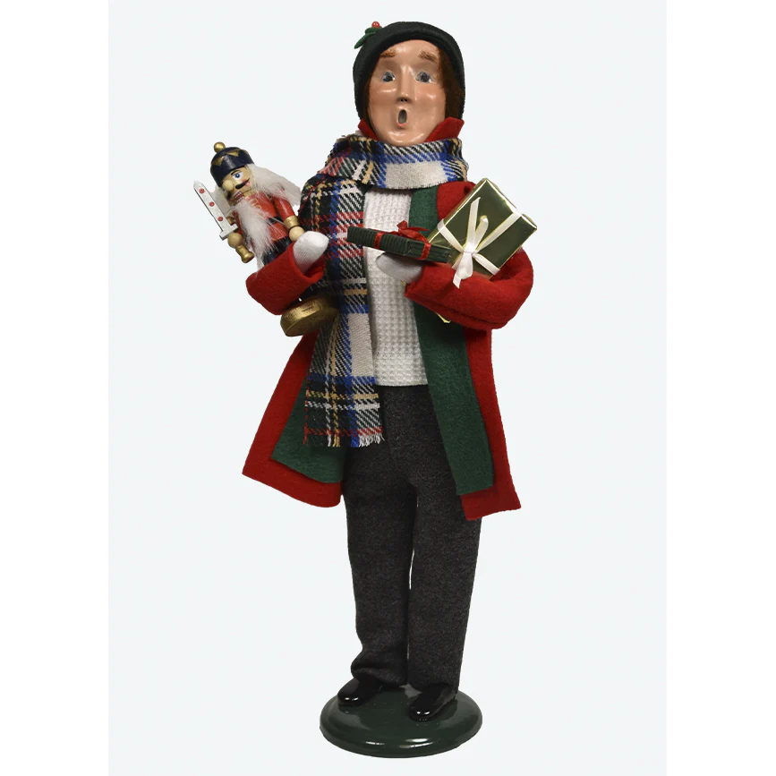 Nutcracker Family Man Caroler Figurine, 13"