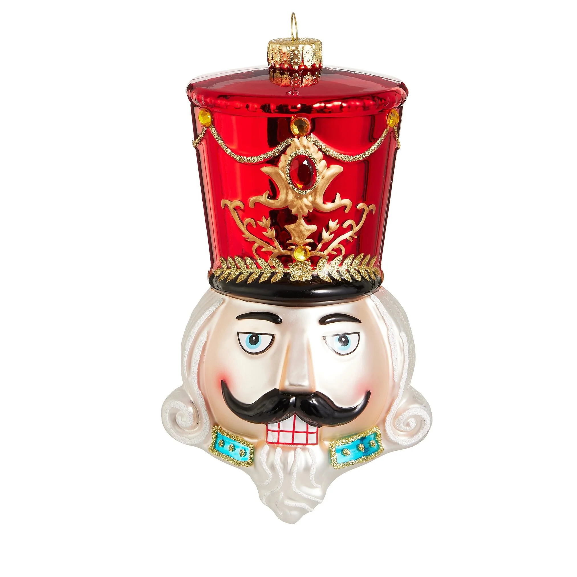 Nutcracker Head Ornament, 7.25" (2 styles - sold individually) - Image 2