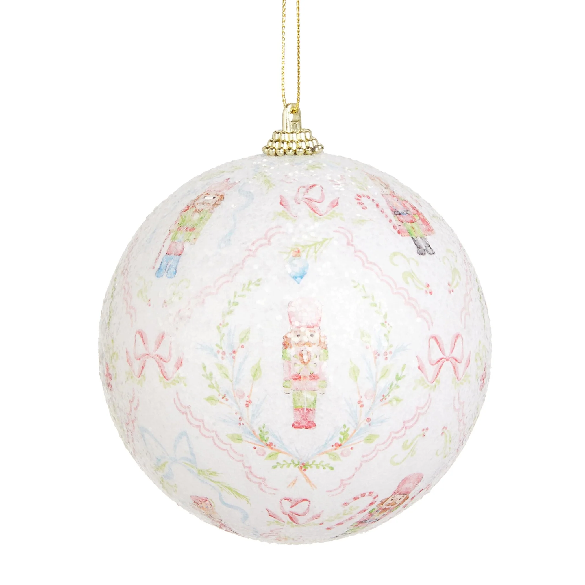 Nutcracker Suite Ball Ornament, 4"