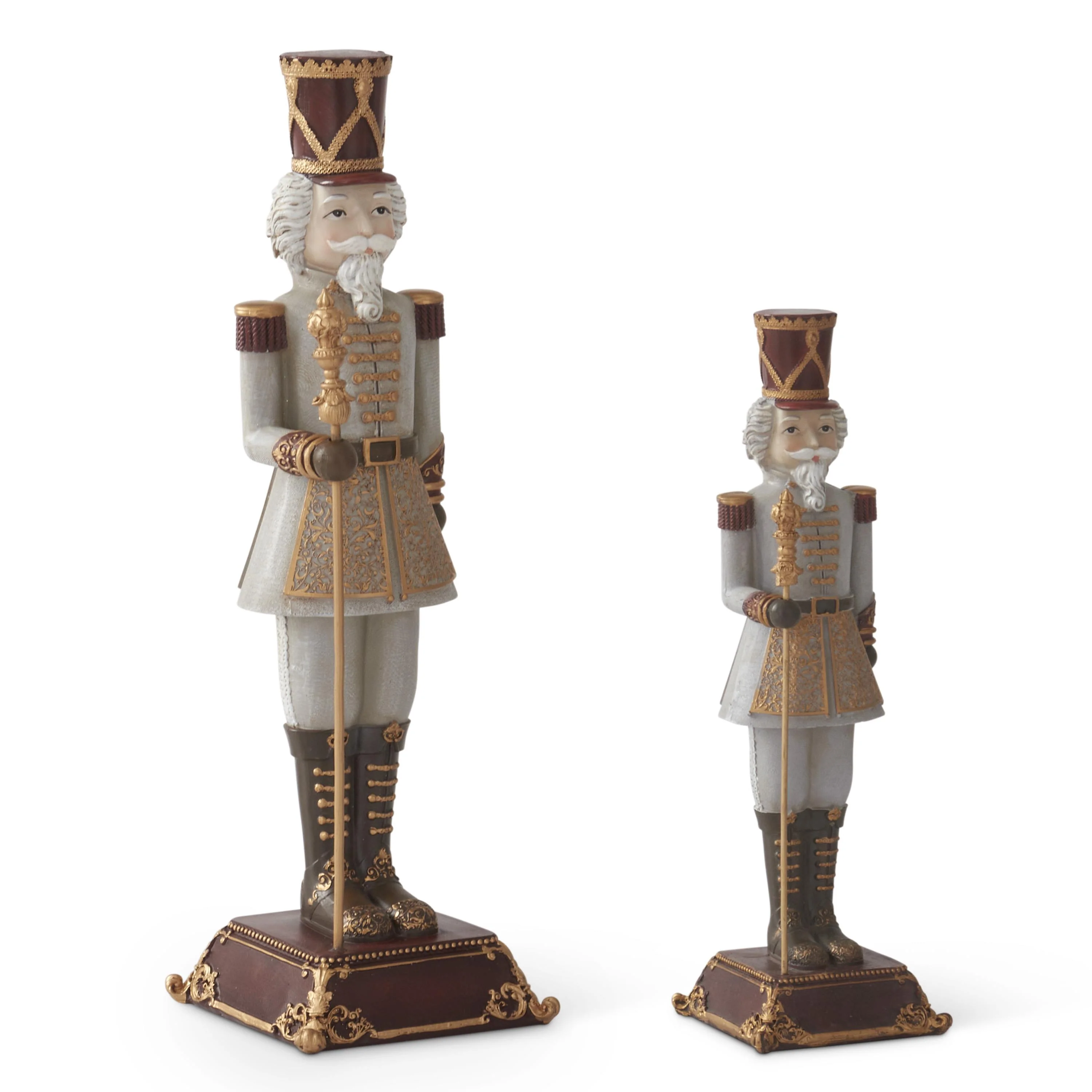 Nutcrackers w/ Staves, 12" - 16.5" (Set of 2) - Image 2