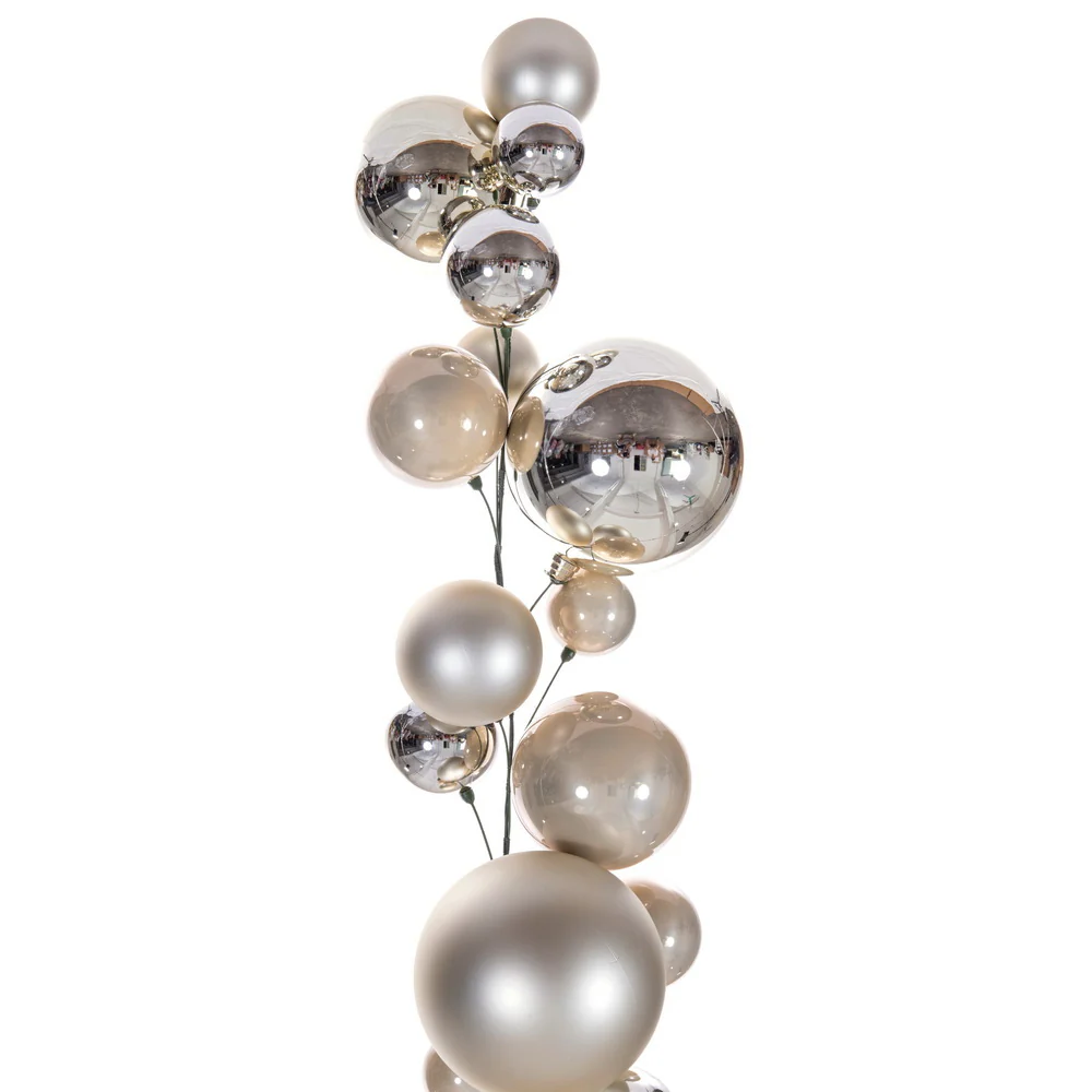 Oat Ball Branch Garland, 6' (28 ornaments)