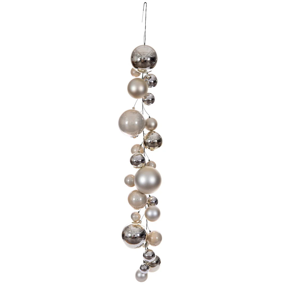Oat Ball Branch Garland, 6' (28 ornaments) - Image 2