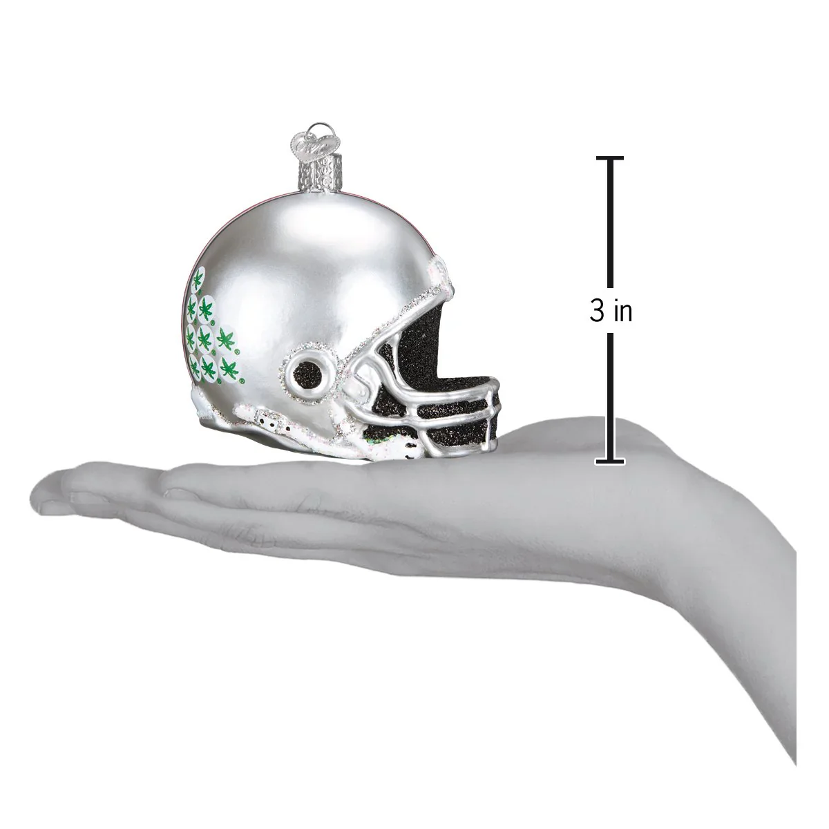 Ohio State Helmet Ornament, 3" - Image 3