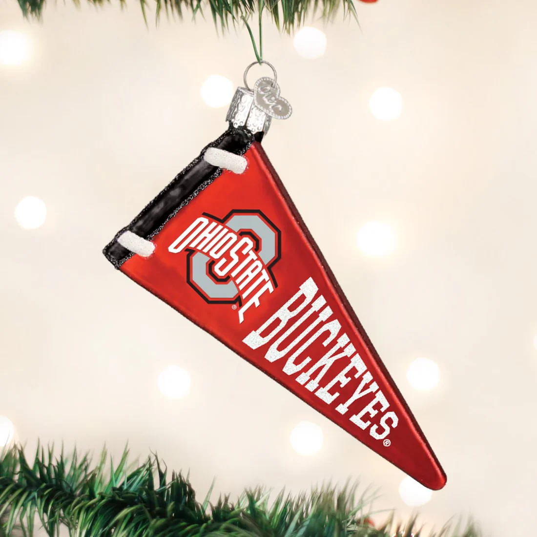 Ohio State Pennant Ornament, 5"
