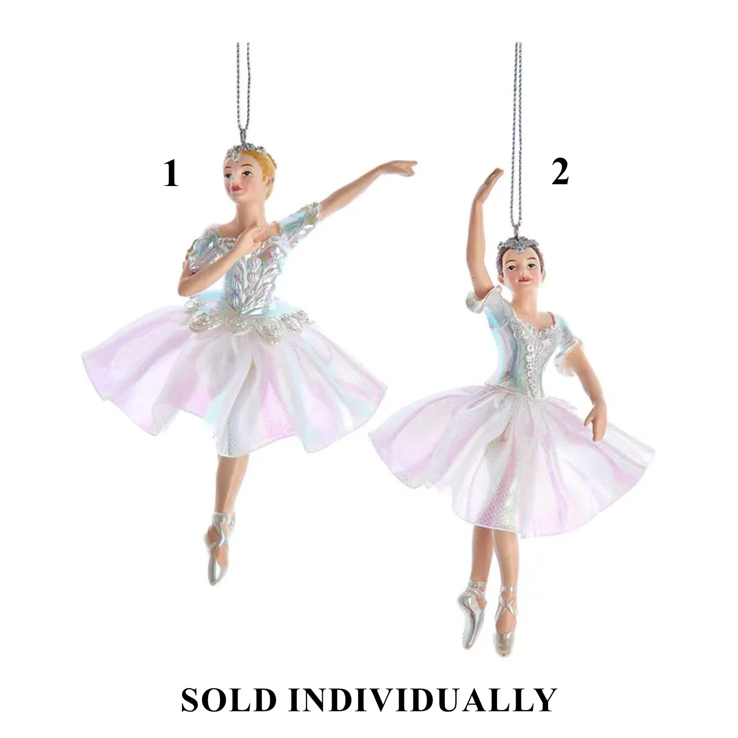 Opalescent Ballerina Ornaments, 6.5" (2 Styles ā Sold individually)