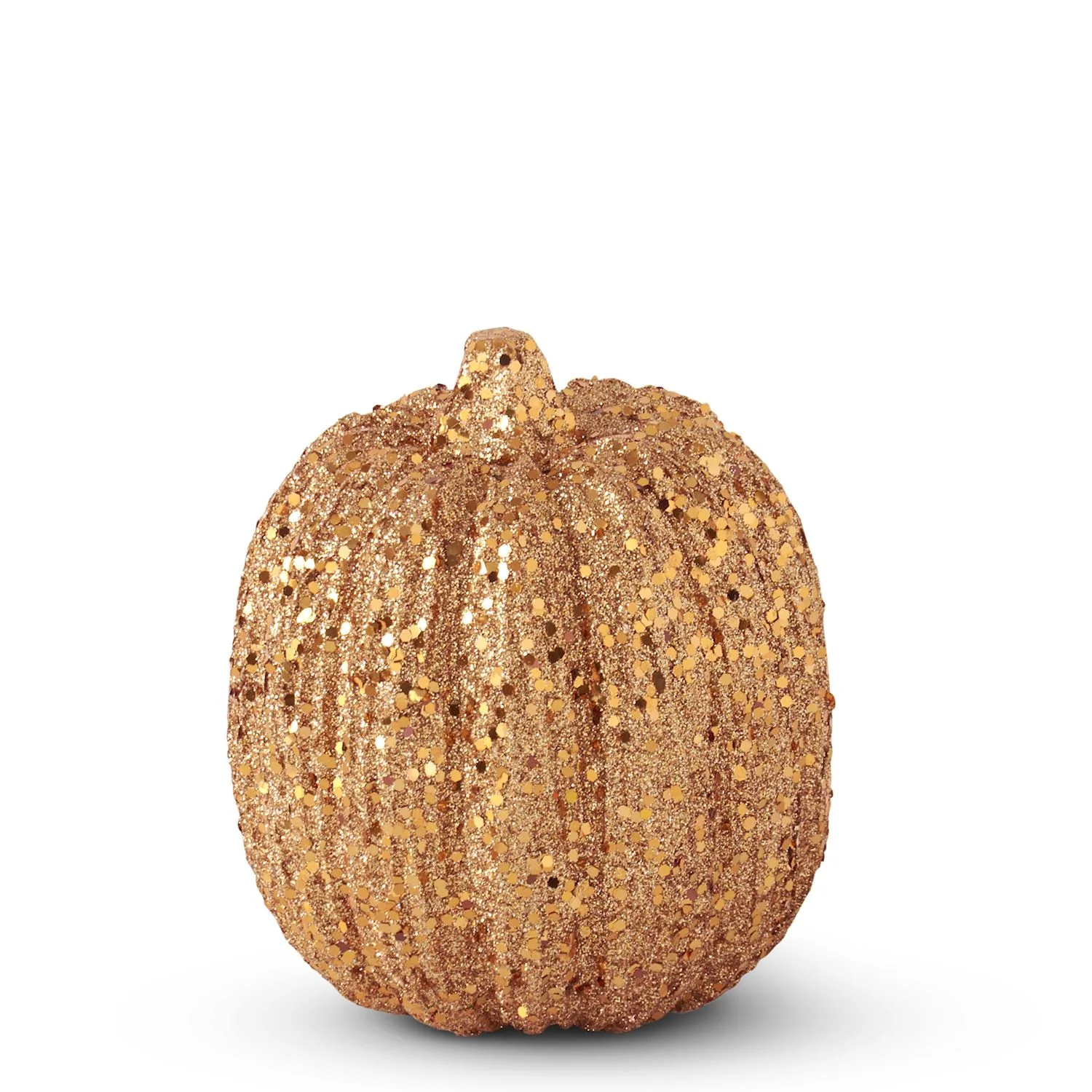 Orange Glitter & Sequin Pumpkin, 6"