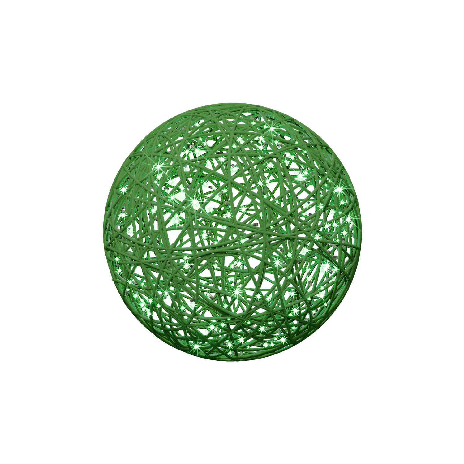 Organic 3D Lit Pine Green Ball, 31"