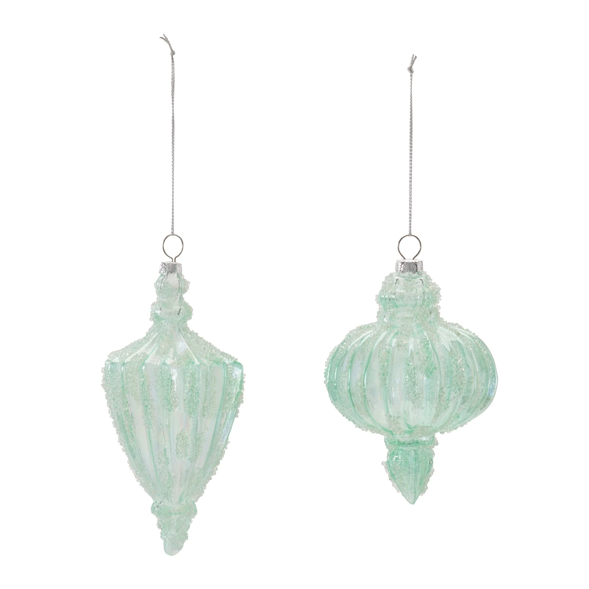 Glass Ornament, 3"-5" (2 styles - sold individually) - Image 2