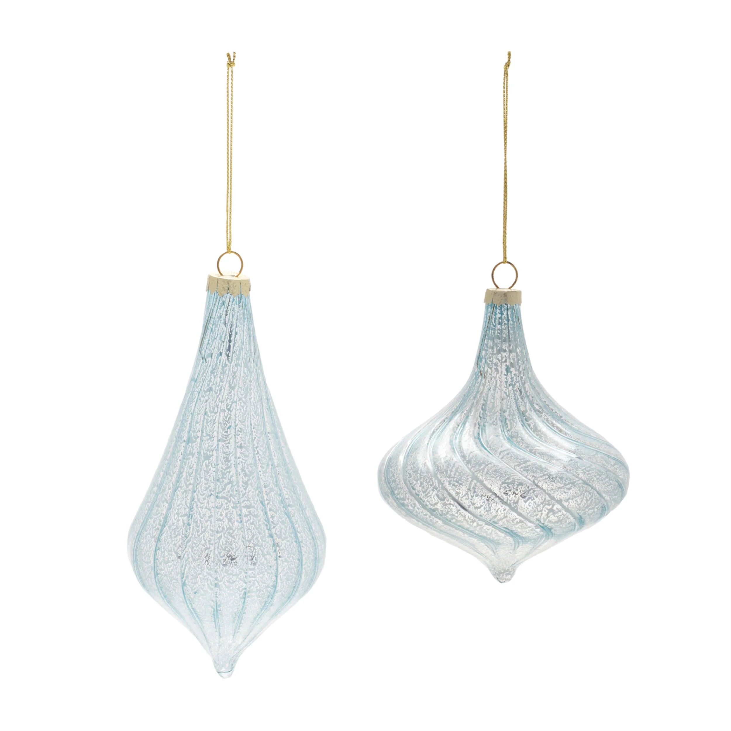 Ornament (2 Styles - Sold Individually) 4.5"H, 6"H Glass - Image 2