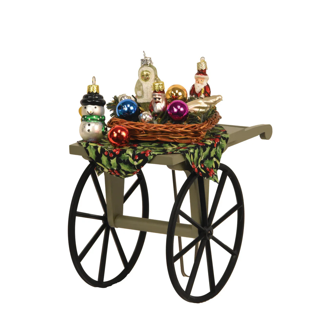 Ornament Cart Display Accessory Figurine, 9"