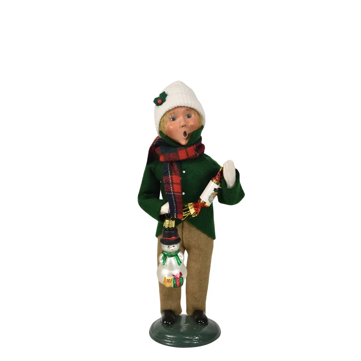 Ornament Family Boy Caroler Figurine, 10"
