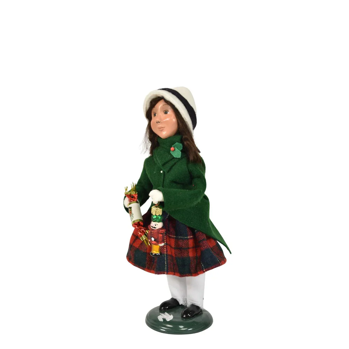 Ornament Family Girl Caroler Figurine, 10" - Image 5