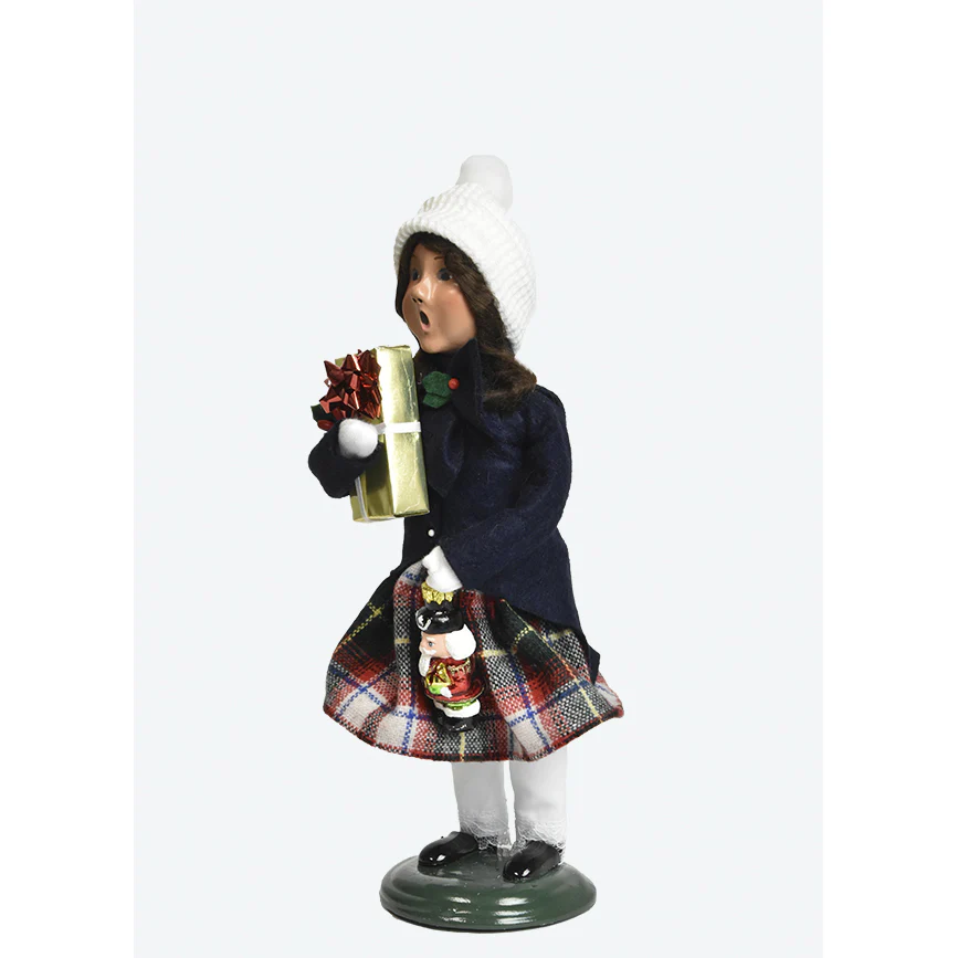 Ornament Family Girl Caroler Figurine, 10" - Image 2