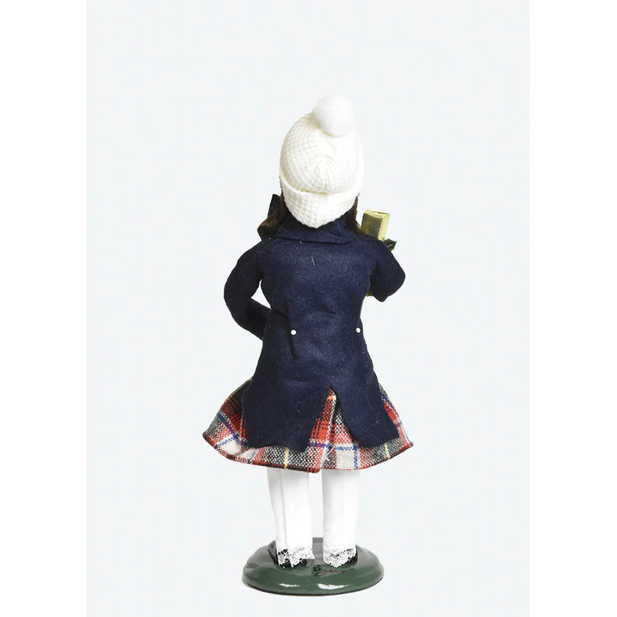 Ornament Family Girl Caroler Figurine, 10" - Image 3